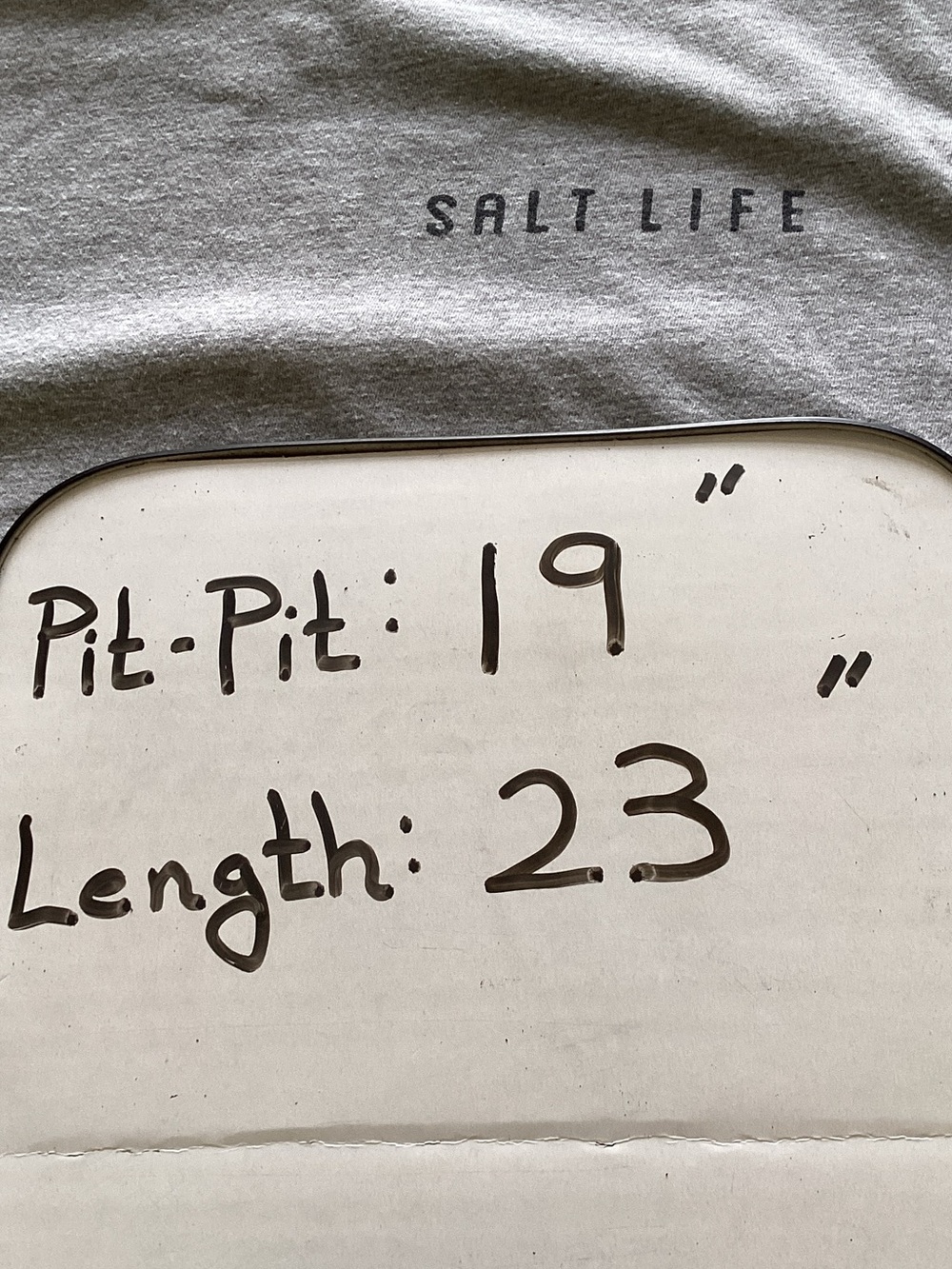 Salt Life Women's Gray Short Sleeve Tee with Chest Logo